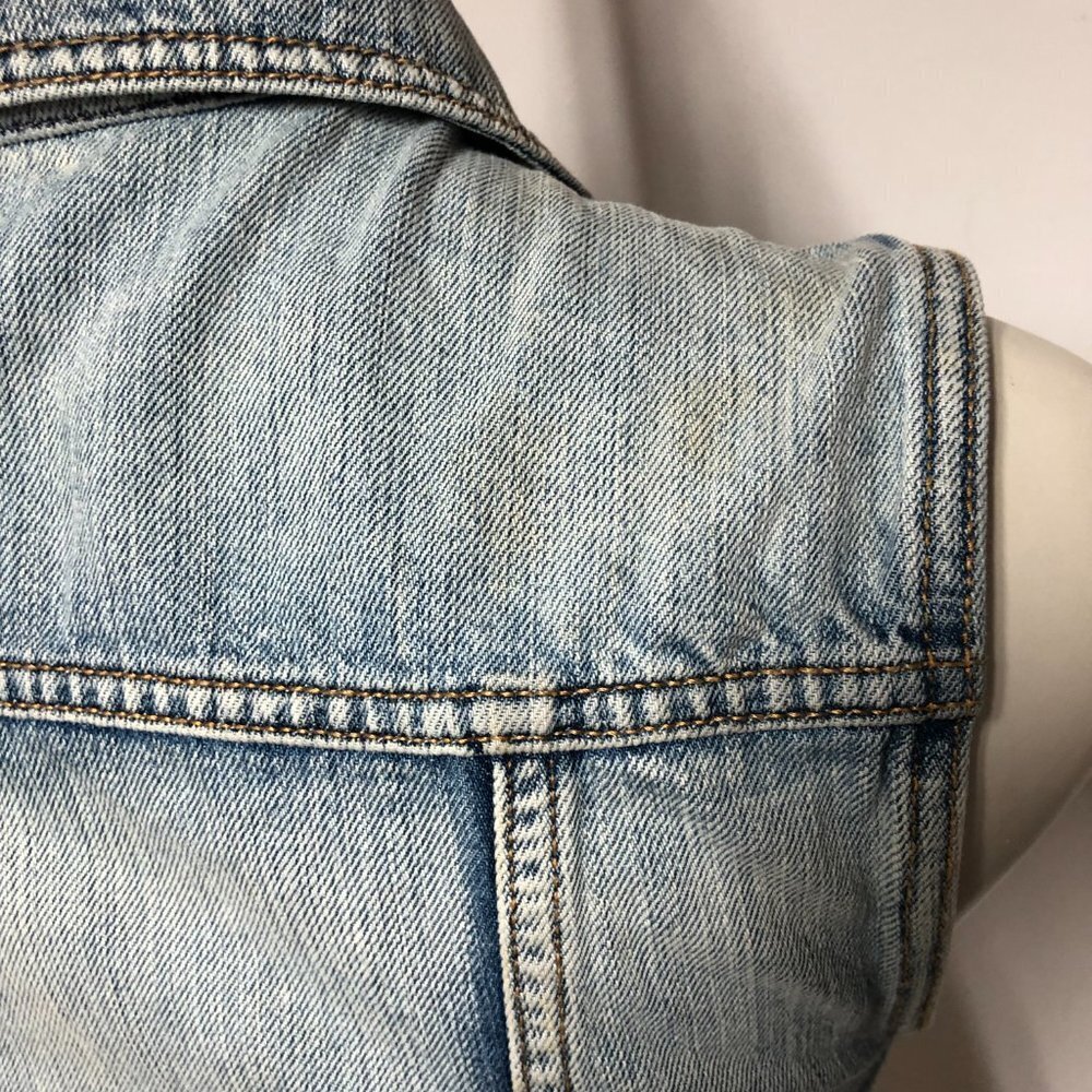 Aritzia Talula Denim Jean Vest Size X-Small - Picture 5 of 12